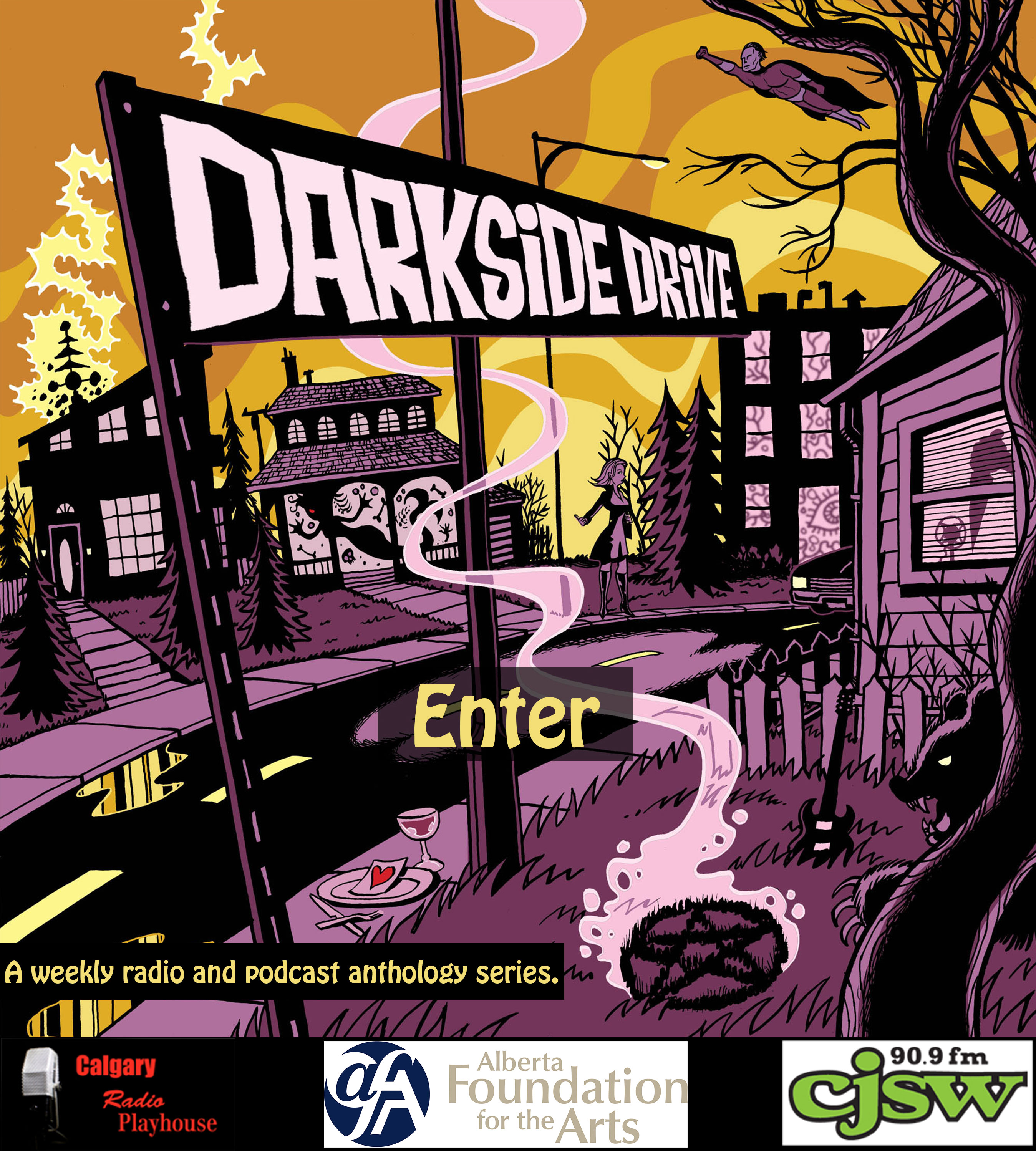 Darkside Drive: A weekly radio and podcast anthology series. Hear us on your local community radio stations across Canada. Click to enter site.